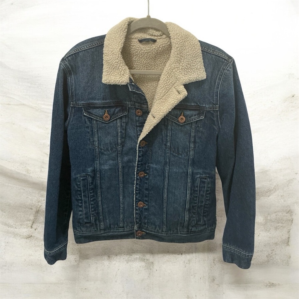 MEN DENIM JACKET SHEPRA LINED SIZE M